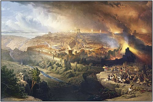 Resultado de imagen para destruccion del templo de jerusalen en el año 70