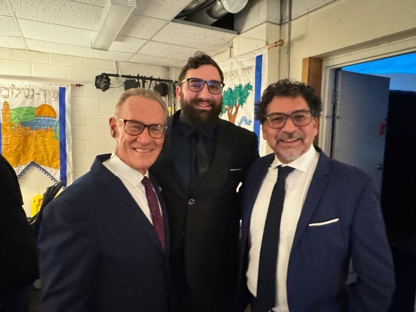 Joshua Turnil, Agustín Wainberg y Joel Chernoff durante Messiah 2026